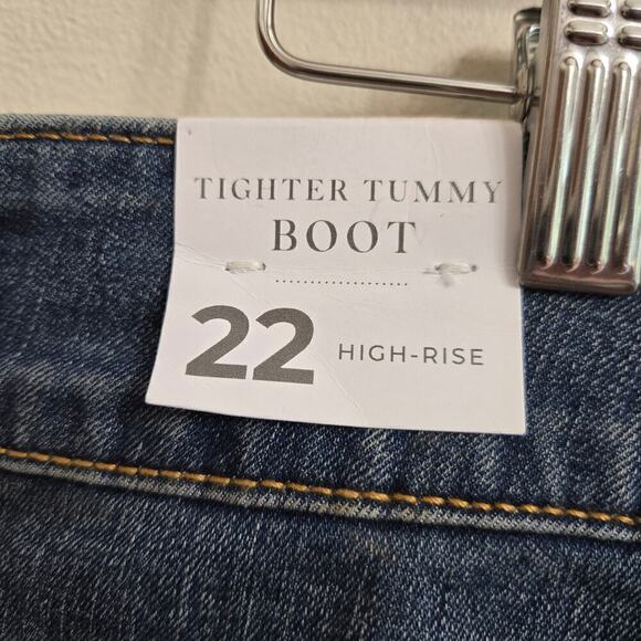 NWT LANE BRYANT Tighter Tummy High-Rise Boot Jean Size 22 - Picture 7 of 12